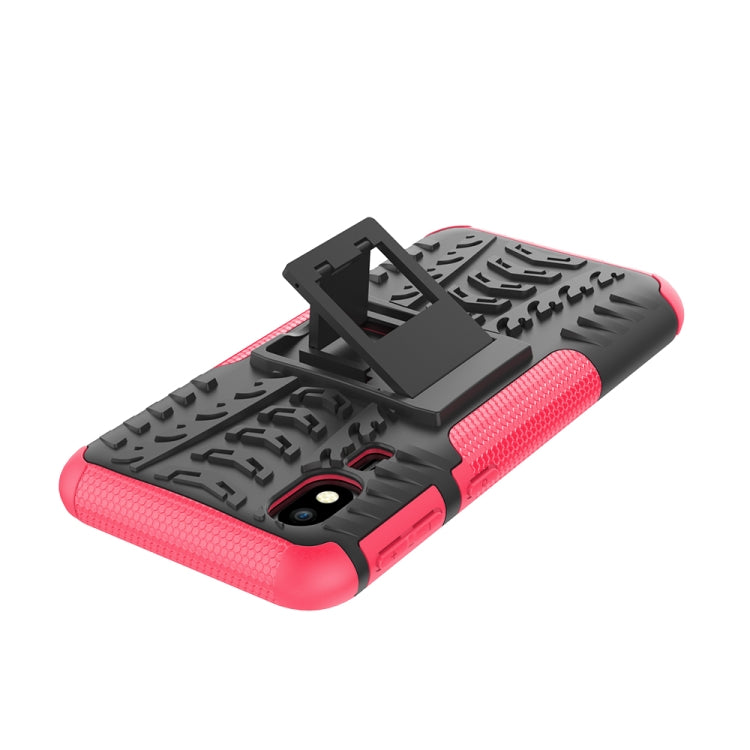 Tire Texture TPU+PC Shockproof Case for Galaxy A2 Core, with Holder