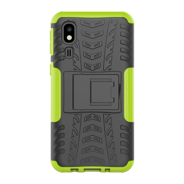 Tire Texture TPU+PC Shockproof Case for Galaxy A2 Core, with Holder