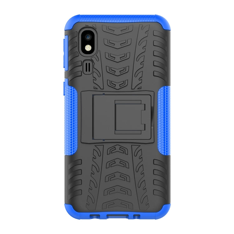 Tire Texture TPU+PC Shockproof Case for Galaxy A2 Core, with Holder