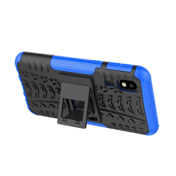Tire Texture TPU+PC Shockproof Case for Galaxy A2 Core, with Holder