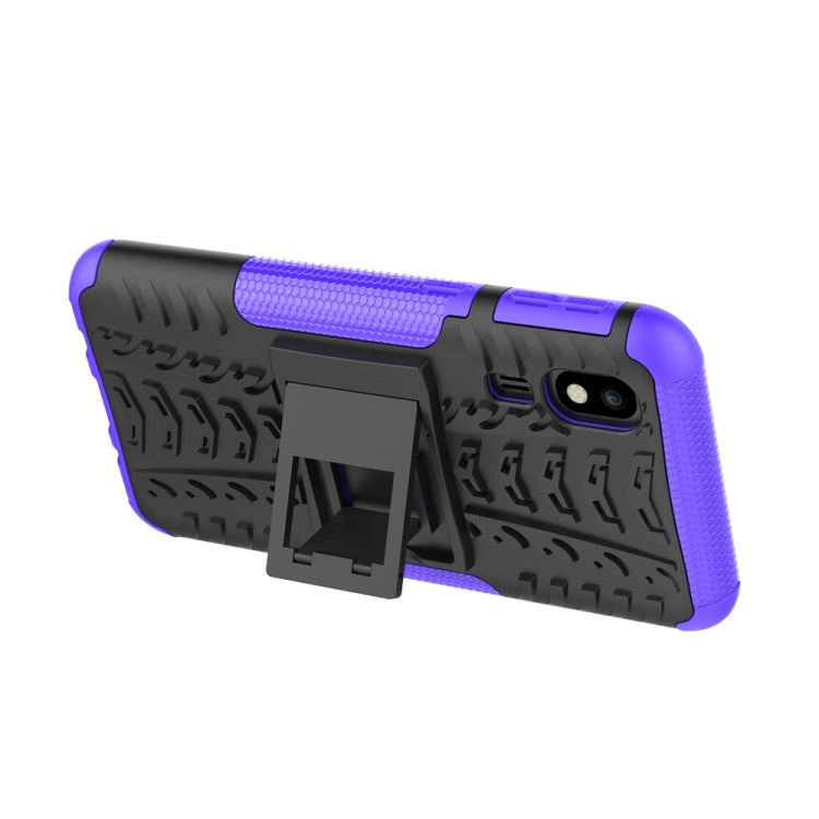 Tire Texture TPU+PC Shockproof Case for Galaxy A2 Core, with Holder