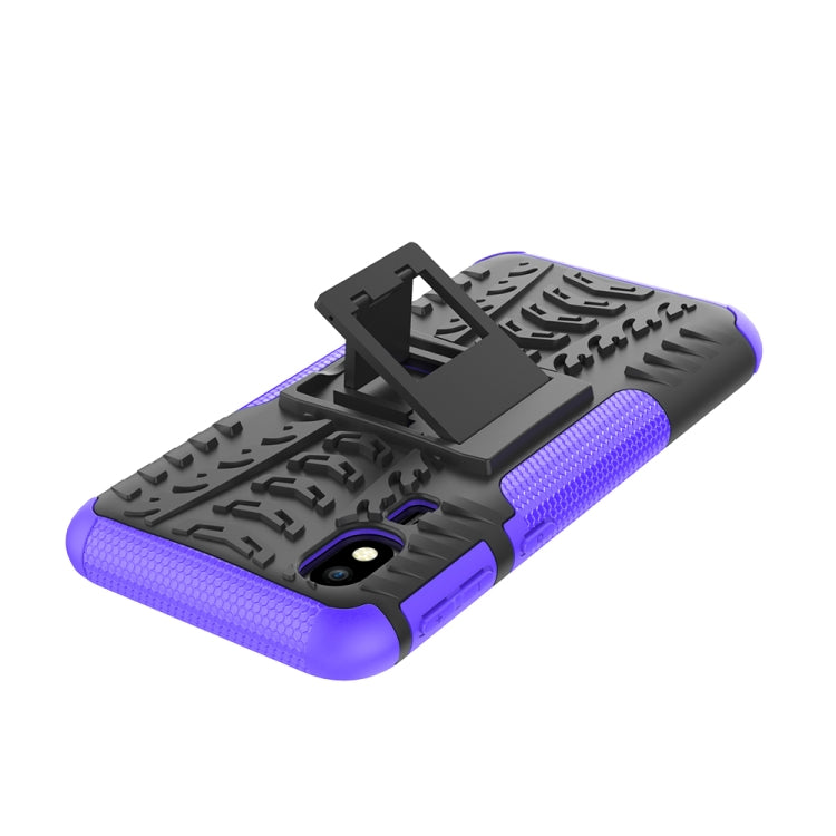Tire Texture TPU+PC Shockproof Case for Galaxy A2 Core, with Holder