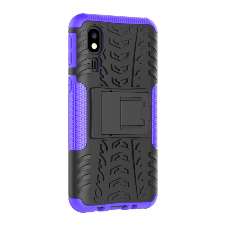 Tire Texture TPU+PC Shockproof Case for Galaxy A2 Core, with Holder