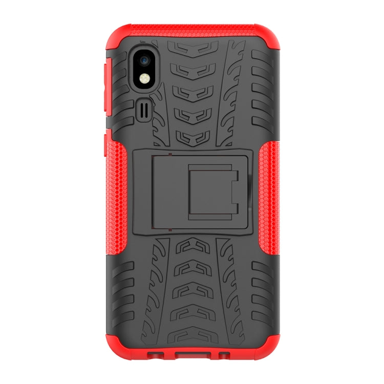Tire Texture TPU+PC Shockproof Case for Galaxy A2 Core, with Holder