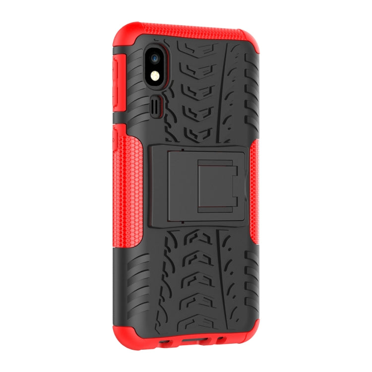 Tire Texture TPU+PC Shockproof Case for Galaxy A2 Core, with Holder