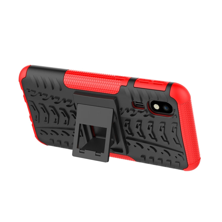 Tire Texture TPU+PC Shockproof Case for Galaxy A2 Core, with Holder