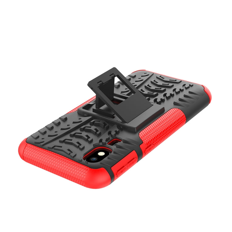 Tire Texture TPU+PC Shockproof Case for Galaxy A2 Core, with Holder