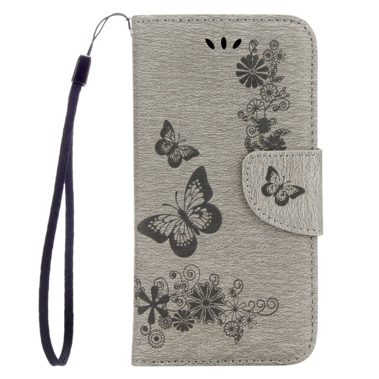 For Galaxy J3 (2017)(US Version) Butterflies Embossing Horizontal Flip Leather Case with Holder & Card Slots & Wallet & Lanyard