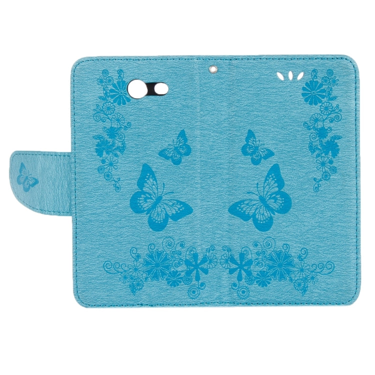 For Galaxy J3 (2017)(US Version) Butterflies Embossing Horizontal Flip Leather Case with Holder & Card Slots & Wallet & Lanyard