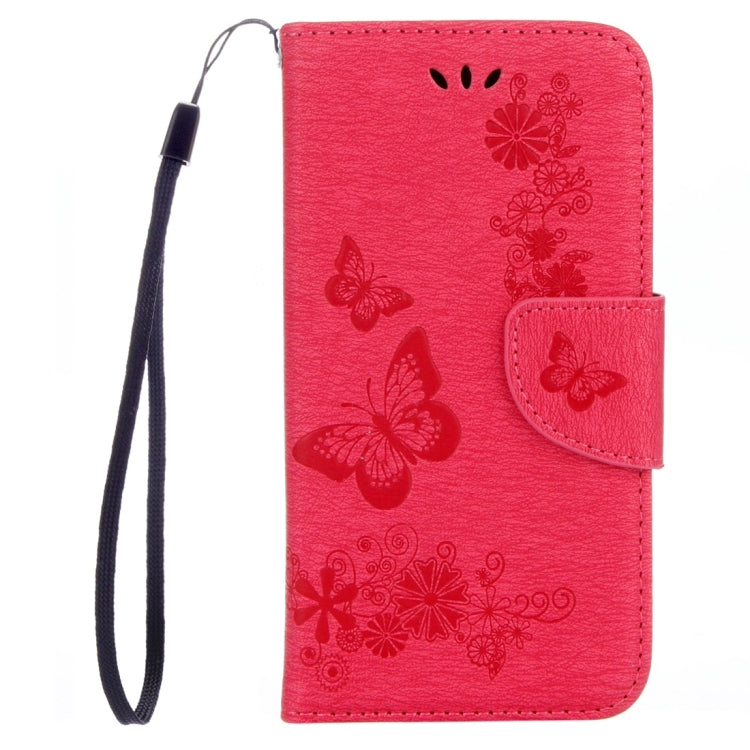 For Galaxy J3 (2017)(US Version) Butterflies Embossing Horizontal Flip Leather Case with Holder & Card Slots & Wallet & Lanyard