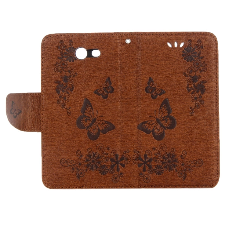 For Galaxy J3 (2017)(US Version) Butterflies Embossing Horizontal Flip Leather Case with Holder & Card Slots & Wallet & Lanyard