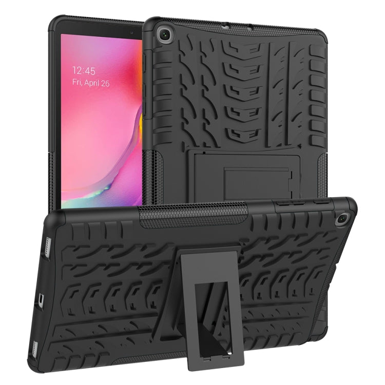 Tire Texture TPU+PC Shockproof Case for Galaxy Tab A 10.1 2019 T510 / T515 , with Holder