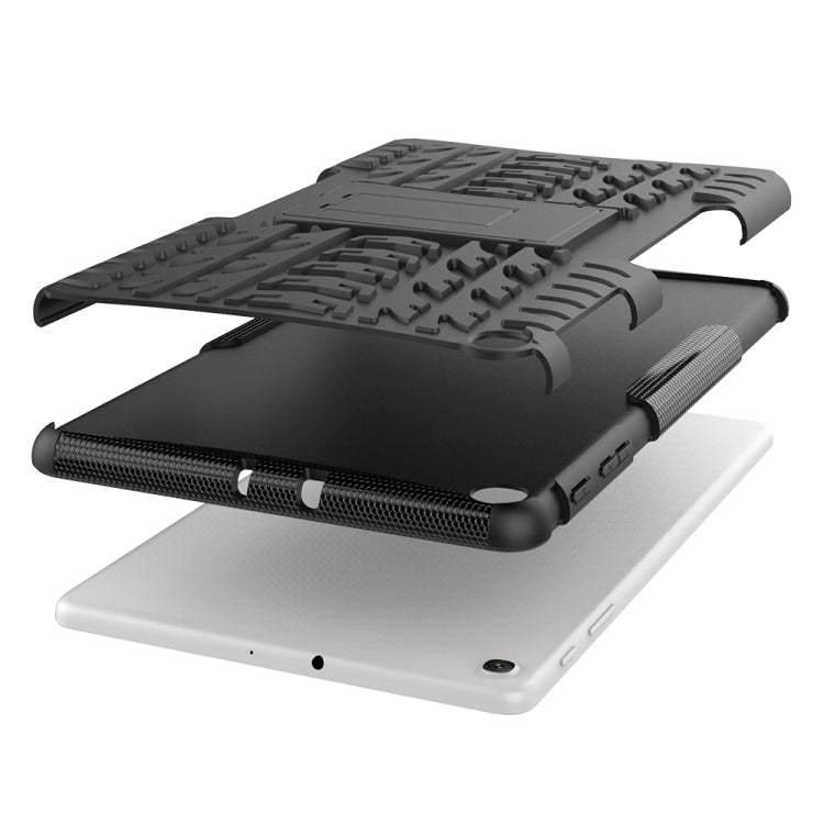 Tire Texture TPU+PC Shockproof Case for Galaxy Tab A 10.1 2019 T510 / T515 , with Holder