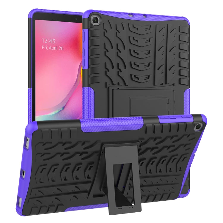 Tire Texture TPU+PC Shockproof Case for Galaxy Tab A 10.1 2019 T510 / T515 , with Holder