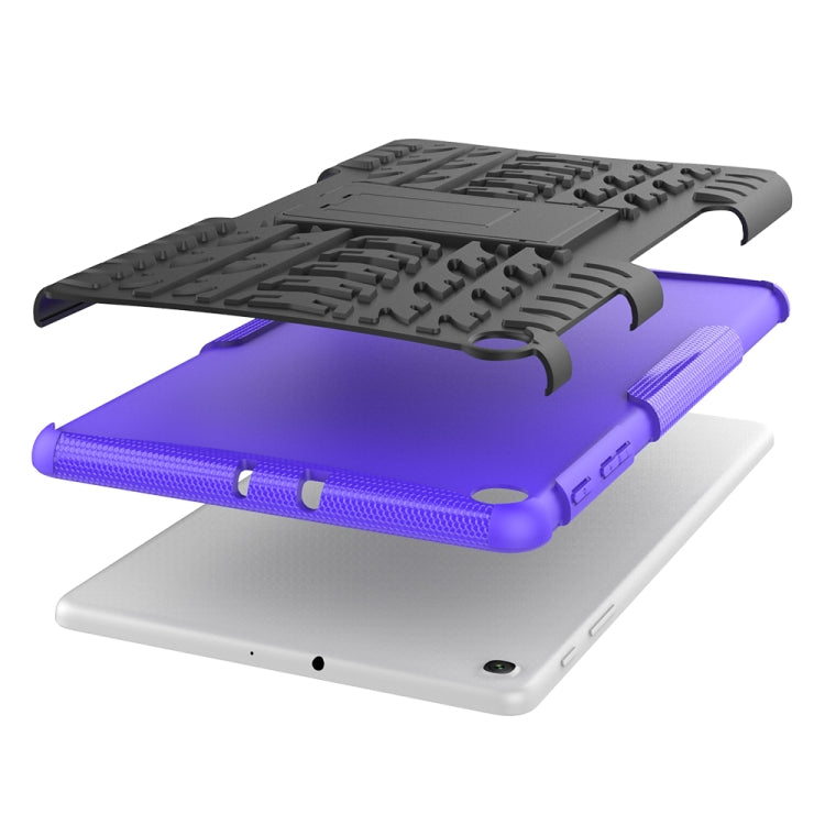 Tire Texture TPU+PC Shockproof Case for Galaxy Tab A 10.1 2019 T510 / T515 , with Holder