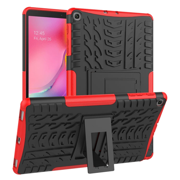 Tire Texture TPU+PC Shockproof Case for Galaxy Tab A 10.1 2019 T510 / T515 , with Holder