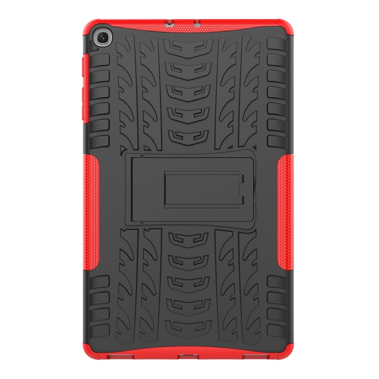 Tire Texture TPU+PC Shockproof Case for Galaxy Tab A 10.1 2019 T510 / T515 , with Holder