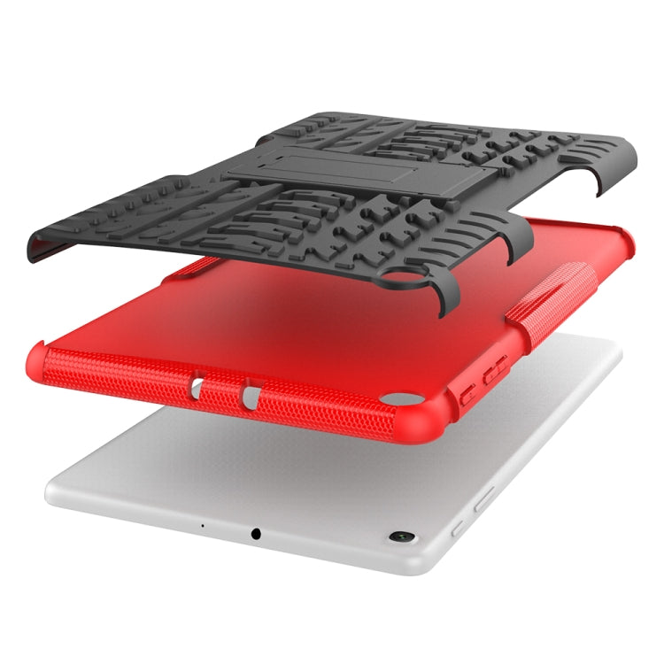 Tire Texture TPU+PC Shockproof Case for Galaxy Tab A 10.1 2019 T510 / T515 , with Holder