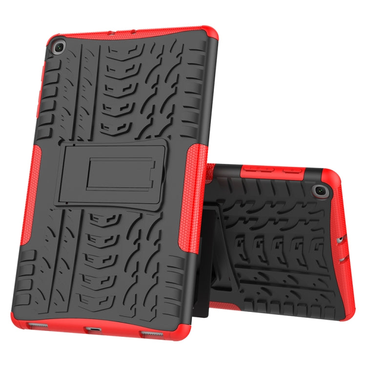 Tire Texture TPU+PC Shockproof Case for Galaxy Tab A 10.1 2019 T510 / T515 , with Holder