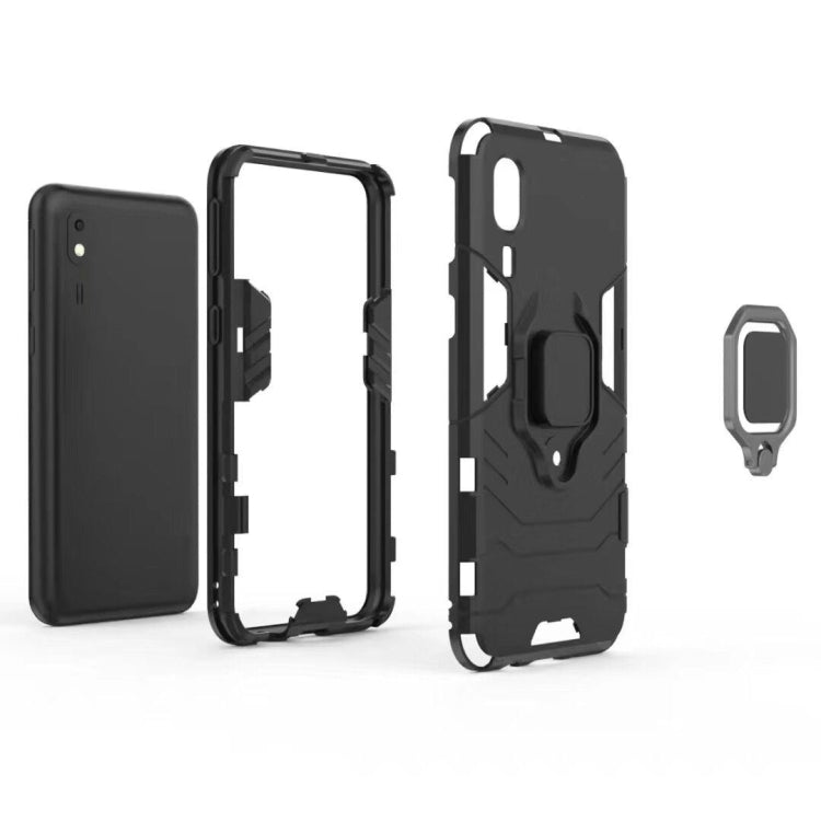 PC + TPU Shockproof Protective Case for Galaxy A2 Core, with Magnetic Ring Holder