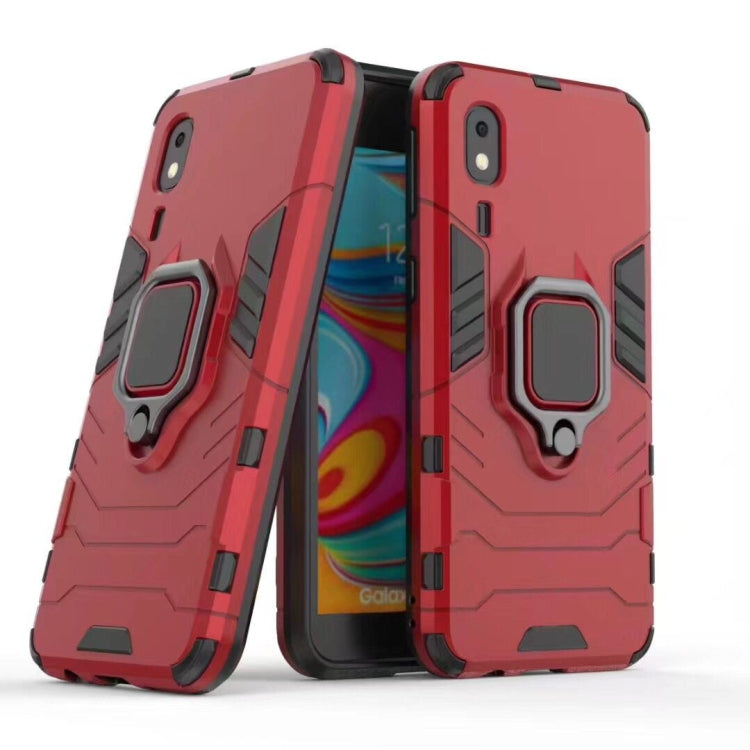 PC + TPU Shockproof Protective Case for Galaxy A2 Core, with Magnetic Ring Holder