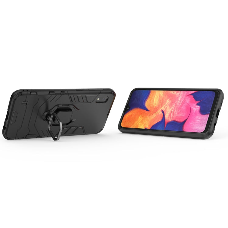 PC + TPU Shockproof Protective Case for Galaxy A10, with Magnetic Ring Holder