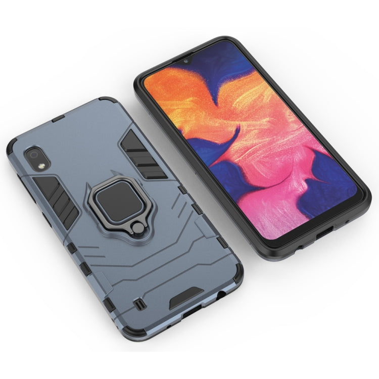 PC + TPU Shockproof Protective Case for Galaxy A10, with Magnetic Ring Holder
