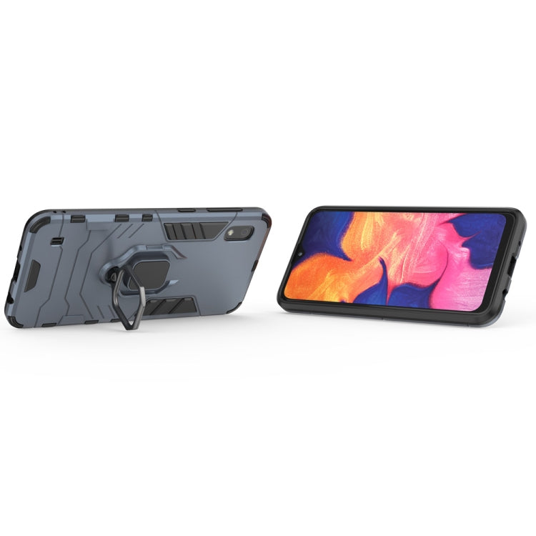 PC + TPU Shockproof Protective Case for Galaxy A10, with Magnetic Ring Holder