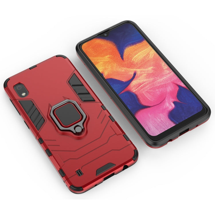 PC + TPU Shockproof Protective Case for Galaxy A10, with Magnetic Ring Holder