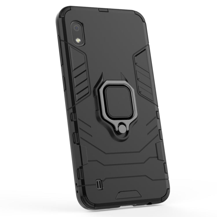 PC + TPU Shockproof Protective Case for Galaxy A10, with Magnetic Ring Holder