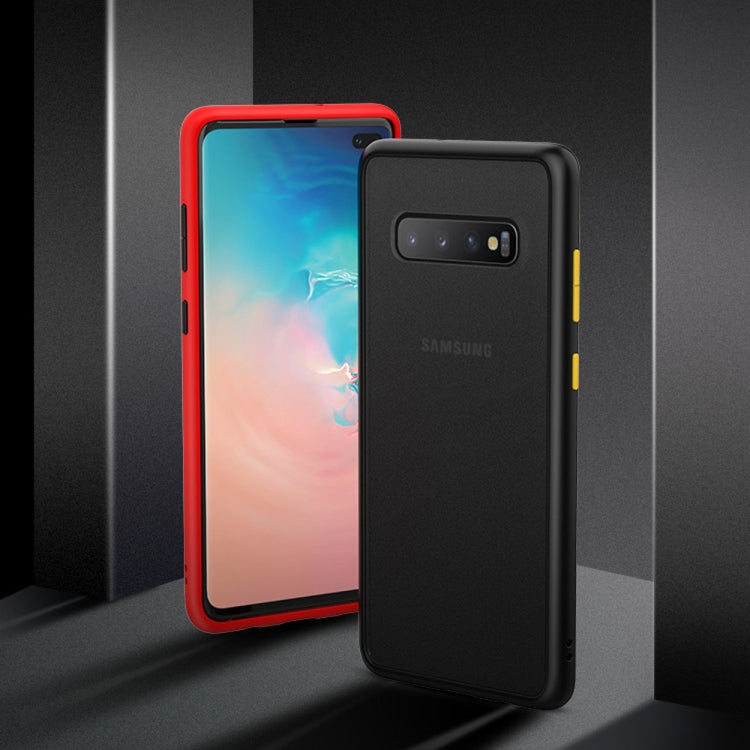 Shockproof  Frosted PC+ TPU Case for Galaxy S10(Blue)