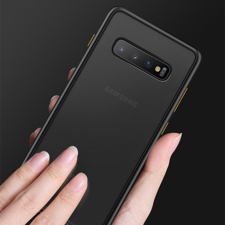 Shockproof  Frosted PC+ TPU Case for Galaxy S10(Blue)
