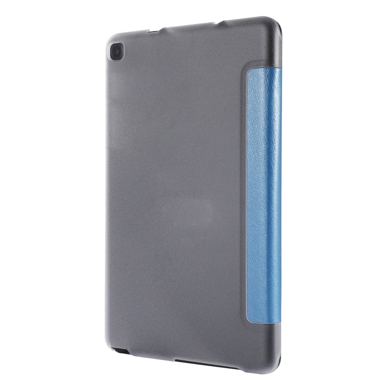 Silk Texture Horizontal Flip Leather Case with Three-Folding Holder for Galaxy Tab P200