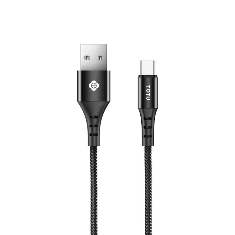 TOTUDESIGN BMA-022 Hard-edged Series Micro Charging Cable, Length : 1m(Black)