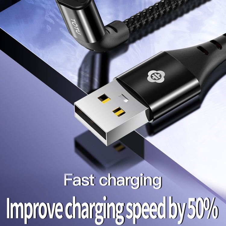 TOTUDESIGN BMA-022 Hard-edged Series Micro Charging Cable, Length : 1m(Black)