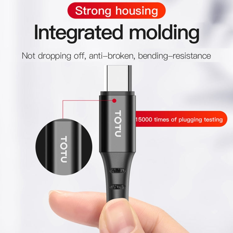 TOTUDESIGN BMA-022 Hard-edged Series Micro Charging Cable, Length : 1m(Black)