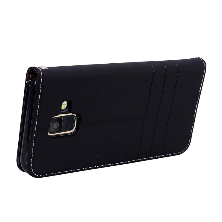 Fashion Magnet Horizontal Flip Leather Case for Galaxy A6 (2018), with Holder & Card Slots & Wallet