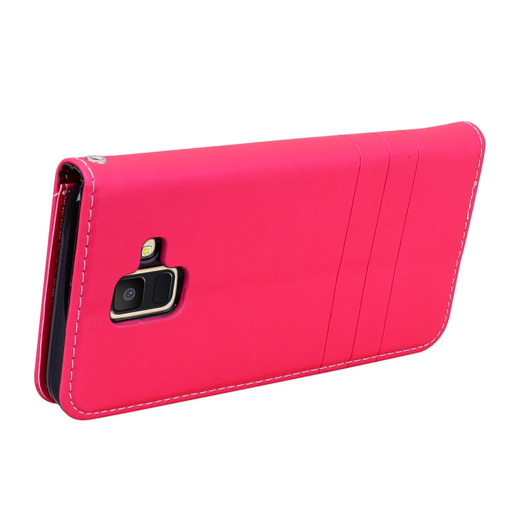 Fashion Magnet Horizontal Flip Leather Case for Galaxy A6 (2018), with Holder & Card Slots & Wallet