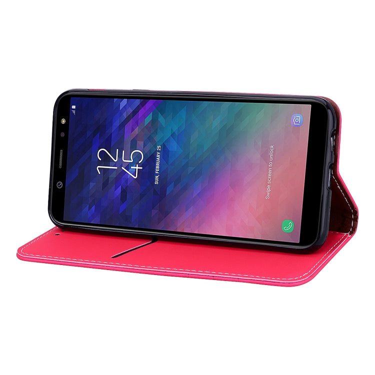 Fashion Magnet Horizontal Flip Leather Case for Galaxy A6 (2018), with Holder & Card Slots & Wallet