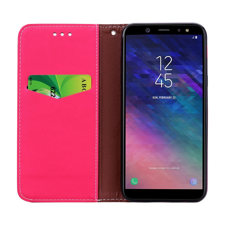 Fashion Magnet Horizontal Flip Leather Case for Galaxy A6 (2018), with Holder & Card Slots & Wallet
