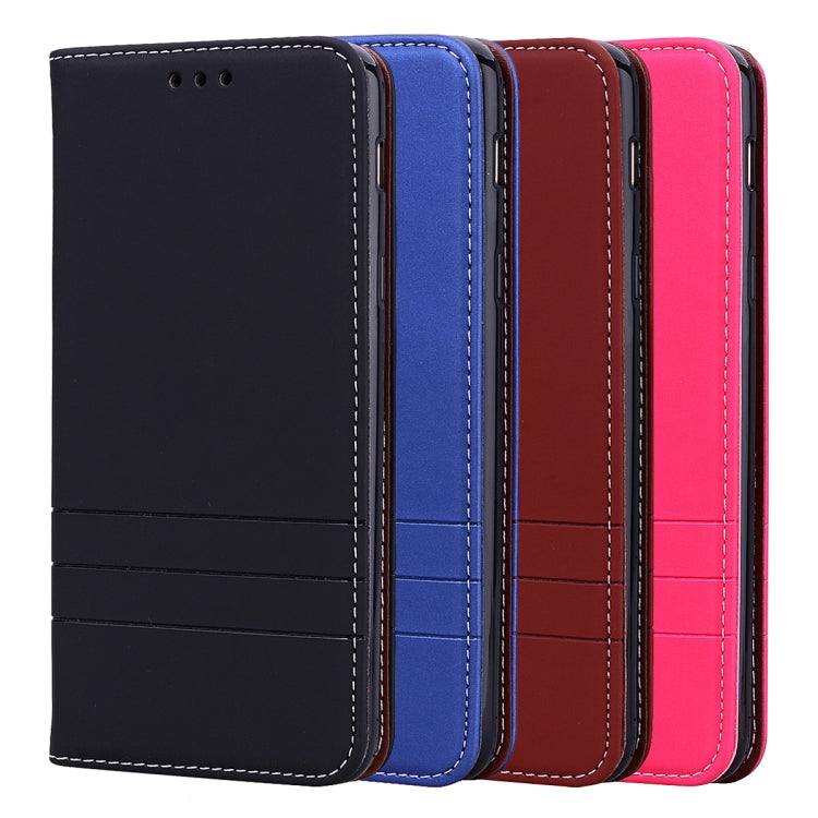 Fashion Magnet Horizontal Flip Leather Case for Galaxy A6+ (2018), with Holder & Card Slots & Wallet