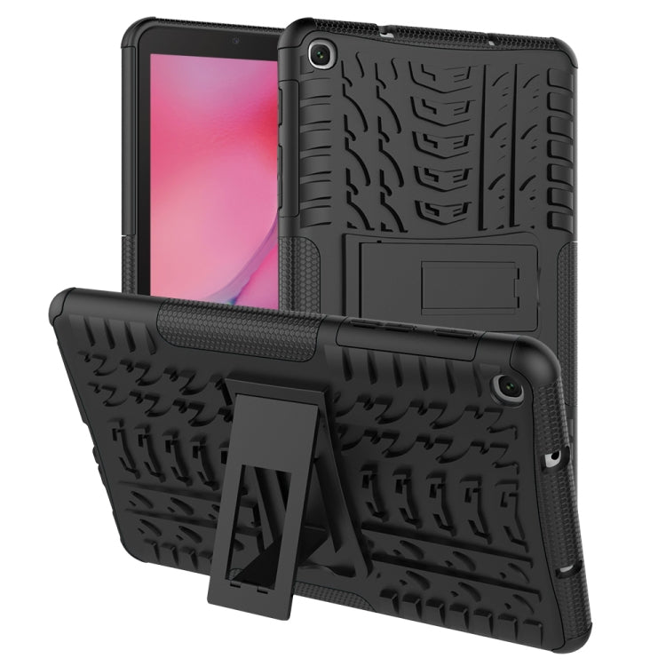 Tire Texture TPU+PC Shockproof Case for Galaxy Tab A 8 (2019) P200 / P205, with Holder
