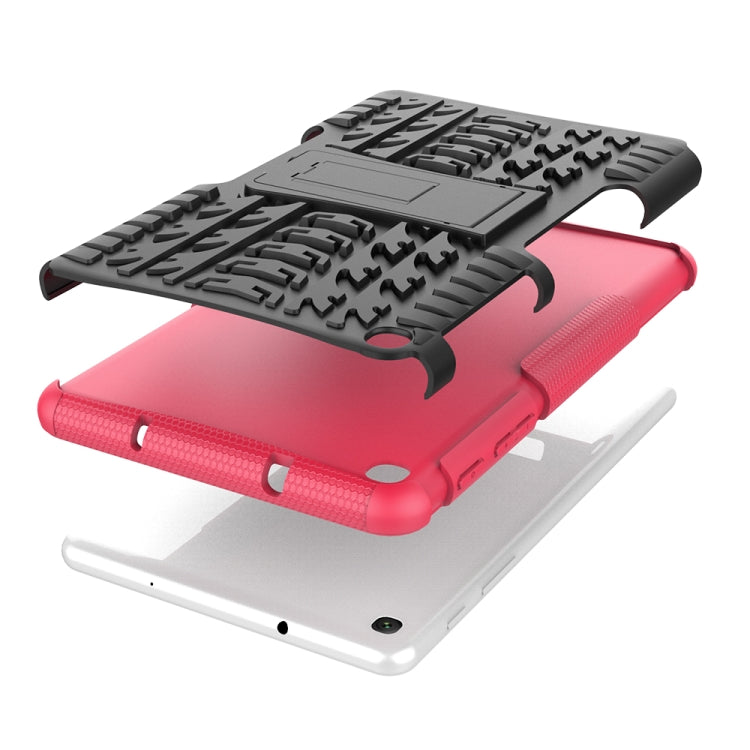 Tire Texture TPU+PC Shockproof Case for Galaxy Tab A 8 (2019) P200 / P205, with Holder