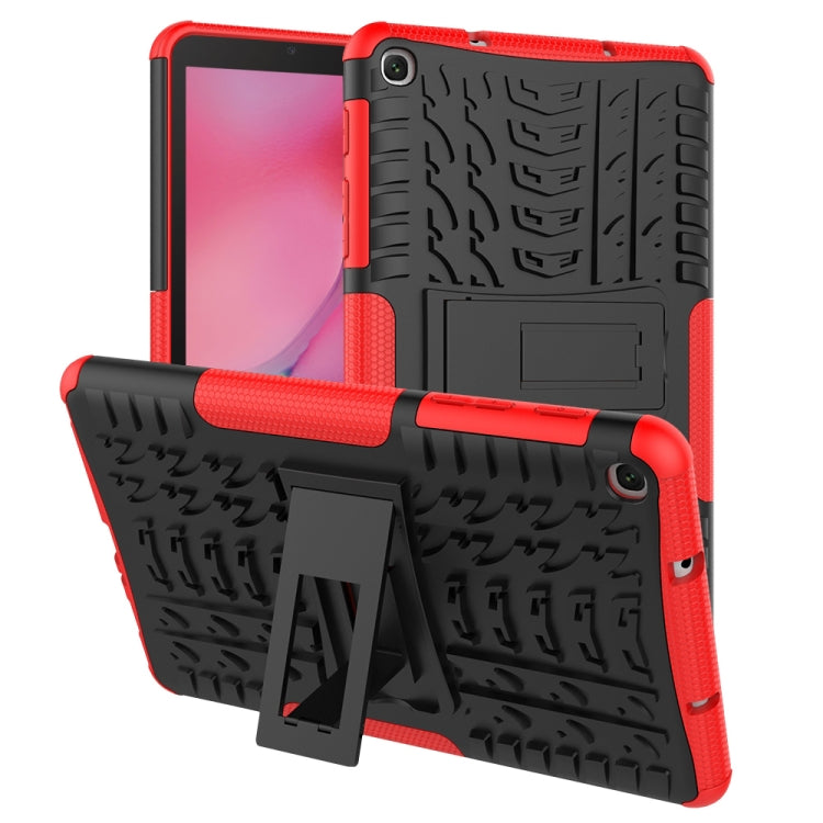 Tire Texture TPU+PC Shockproof Case for Galaxy Tab A 8 (2019) P200 / P205, with Holder