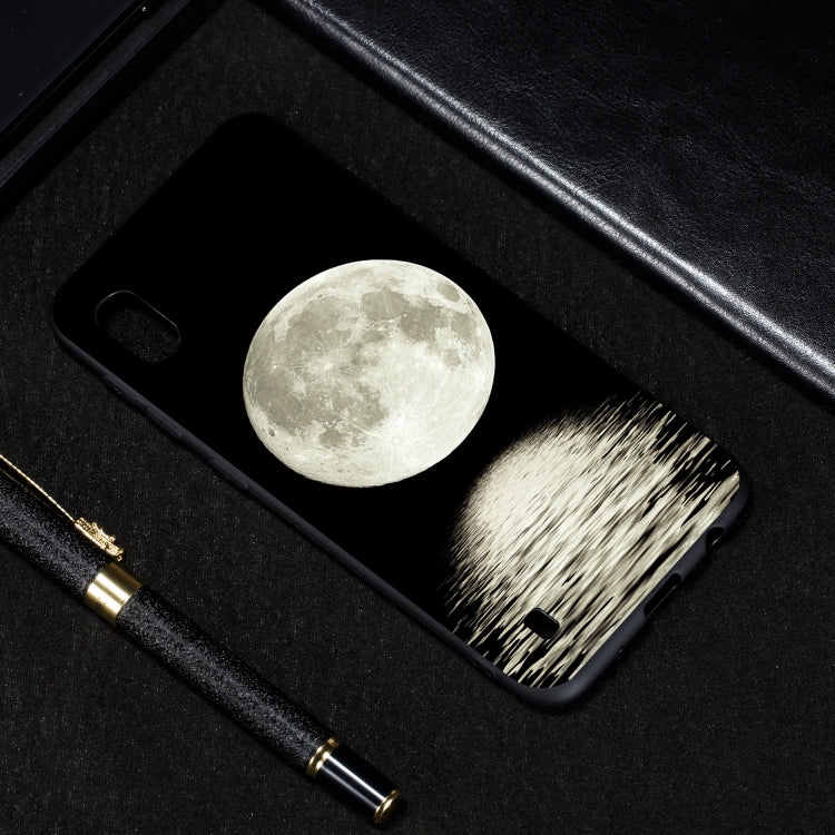 Moon Painted Pattern Soft TPU Case for Galaxy A10