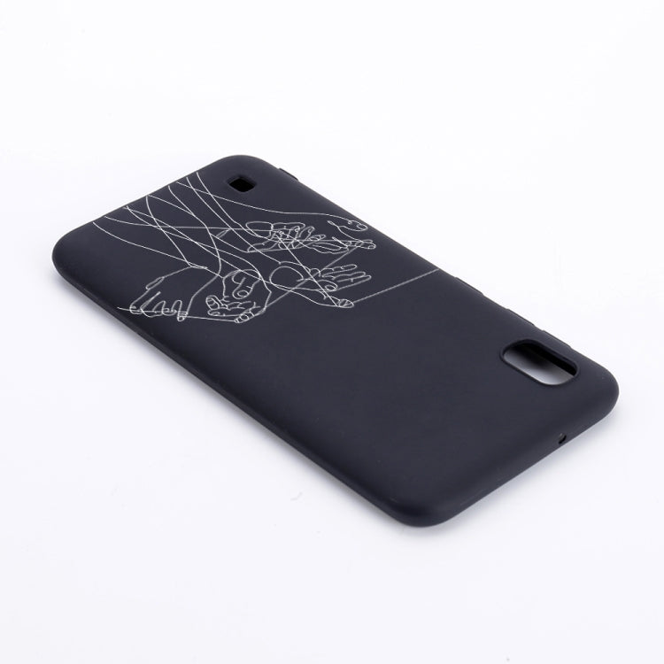 Five Hands Painted Pattern Soft TPU Case for Galaxy A10