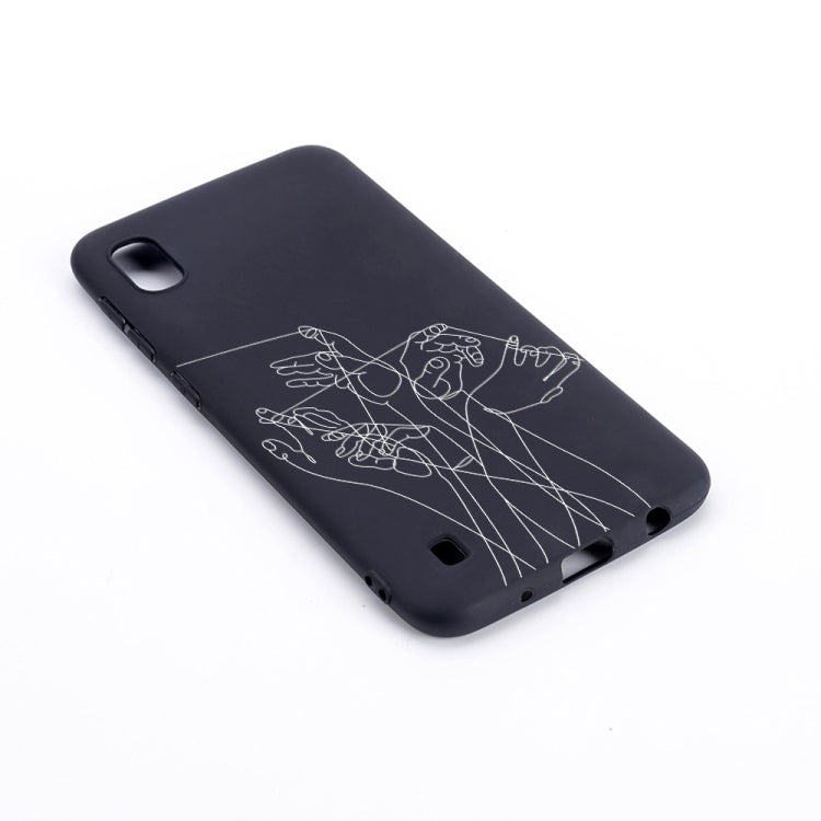 Five Hands Painted Pattern Soft TPU Case for Galaxy A10