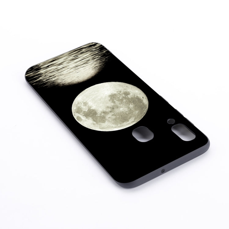 Moon Painted Pattern Soft TPU Case for Galaxy A30