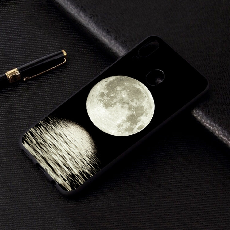 Moon Painted Pattern Soft TPU Case for Galaxy A40