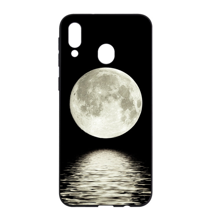 Moon Painted Pattern Soft TPU Case for Galaxy A40